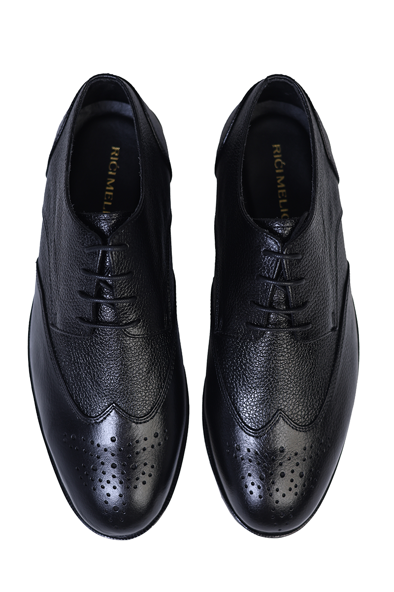 Chinyere Leather Shoes-BLK