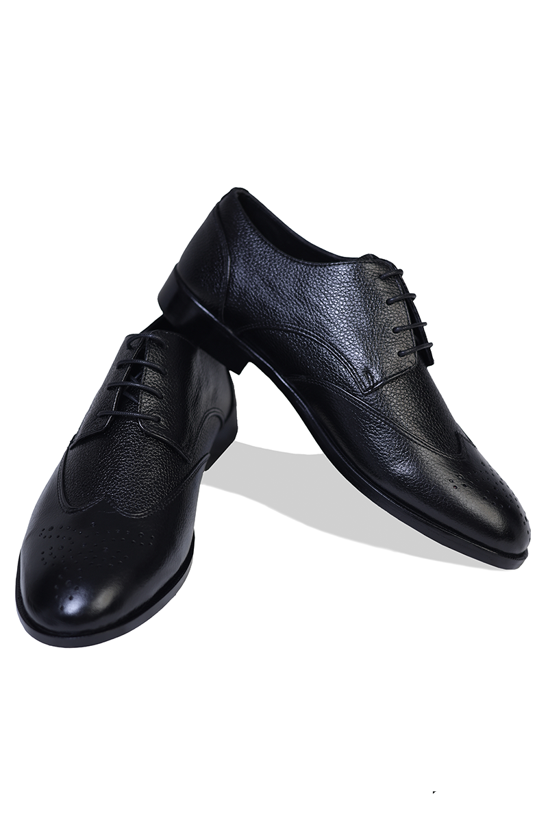 Chinyere Leather Shoes-BLK