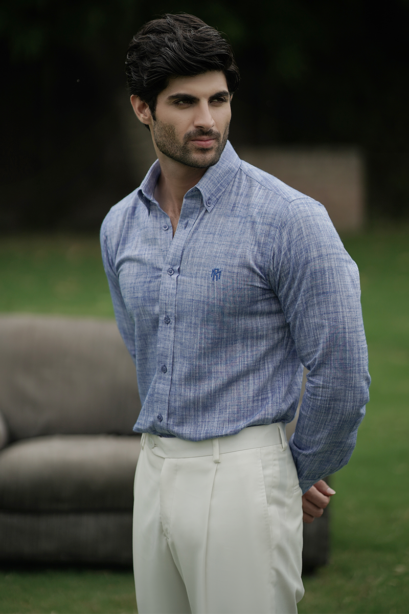 Beckett Formal Shirt-BLU