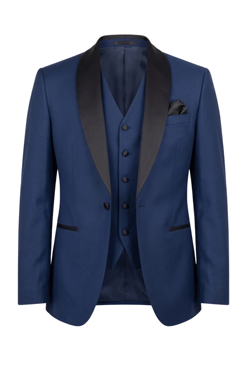 Conall Three Piece Suit-Navy Blue