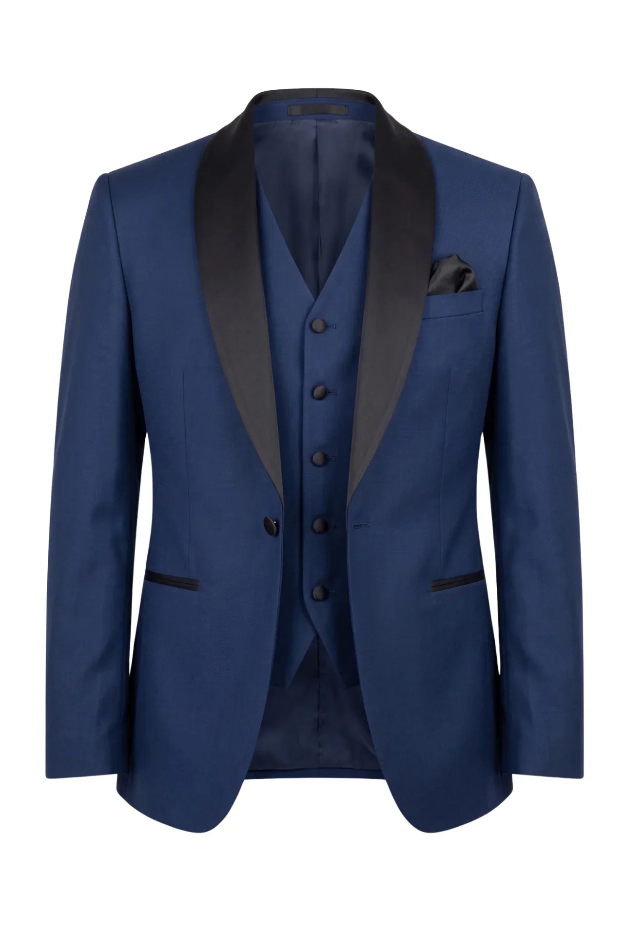 Conall Three Piece Suit-Navy Blue