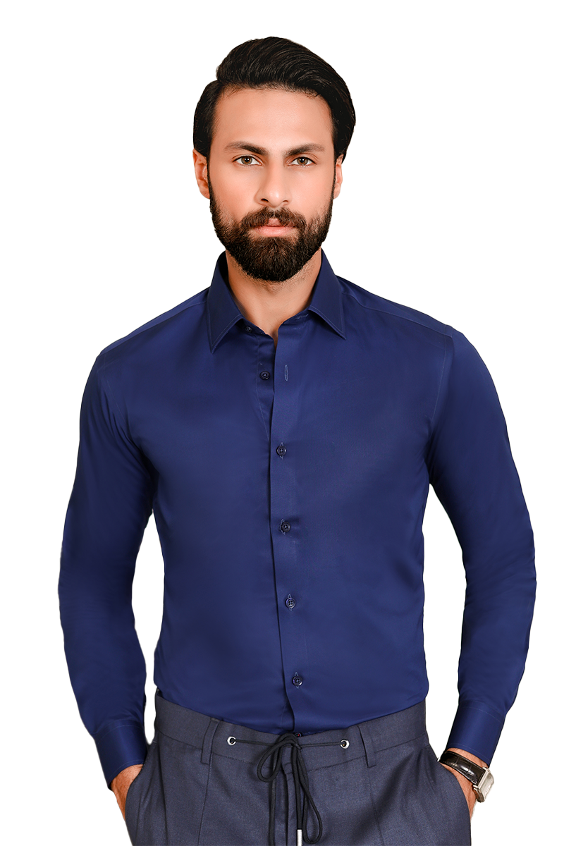 Resplandor Formal Shirt-Navy Blue