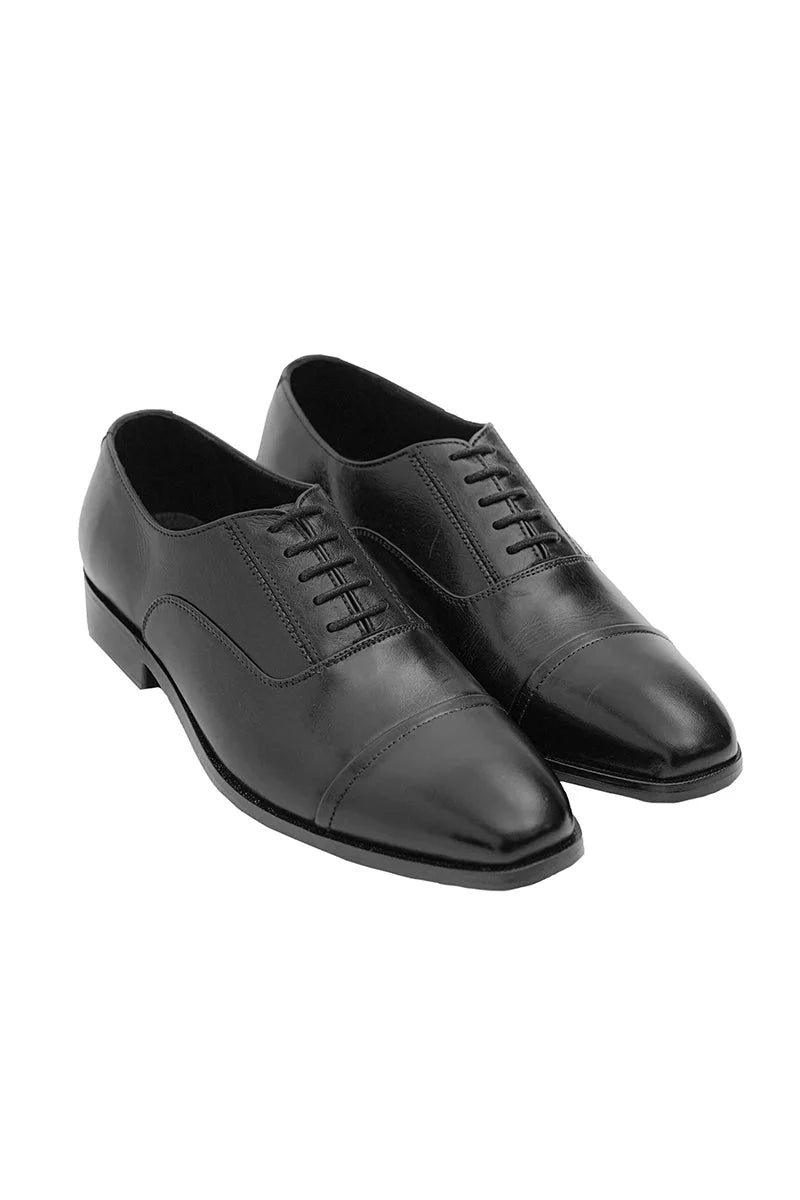 Stilettaliano Leather Shoes-BLK