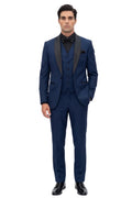 Conall Three Piece Suit-Navy Blue