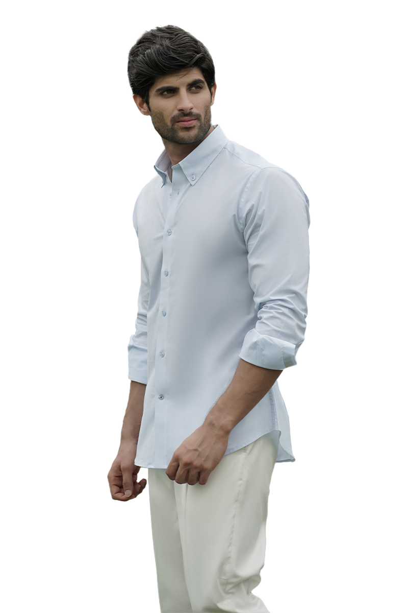 OZOLS Formal shirt Sky blue