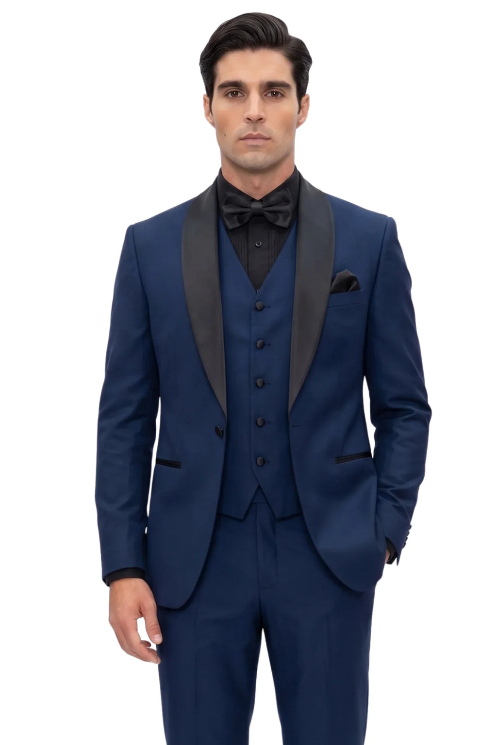 Conall Three Piece Suit-Navy Blue