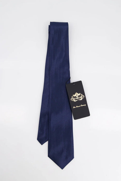 Avvento Tie & Pocket Sqaure-BLU