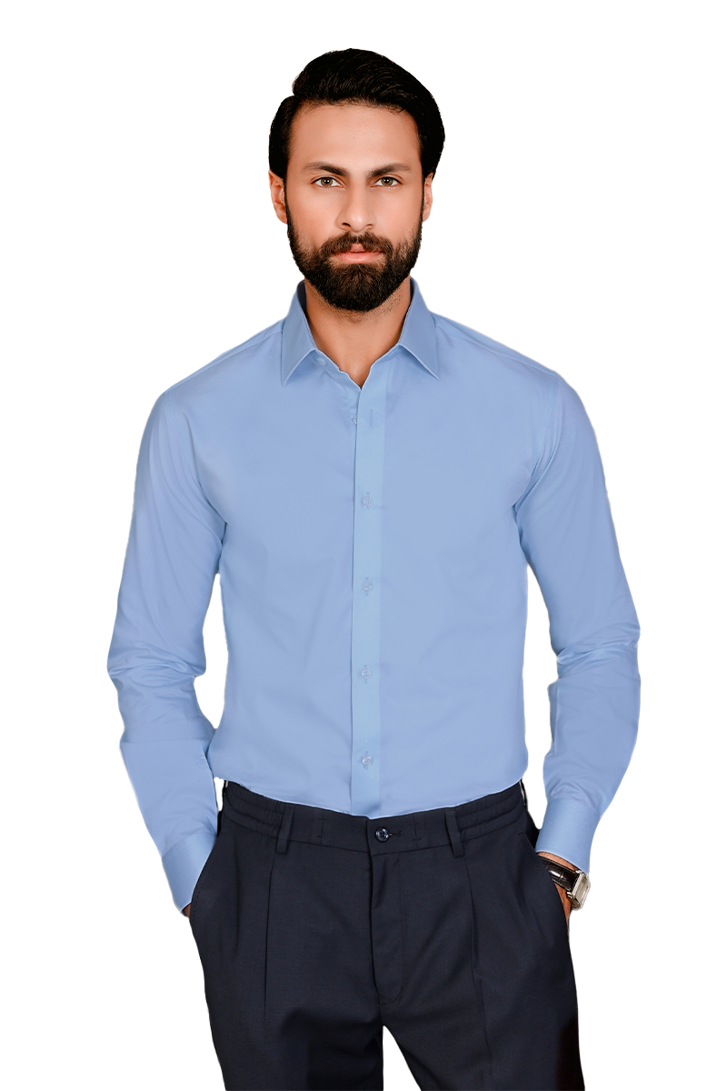 Resplandor Formal Shirt-Sky Blue