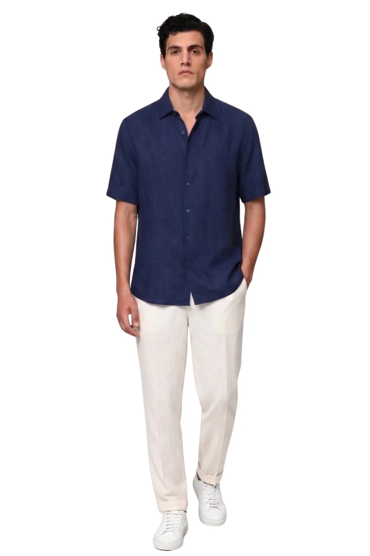 Tramonto Irish Linen-BLU