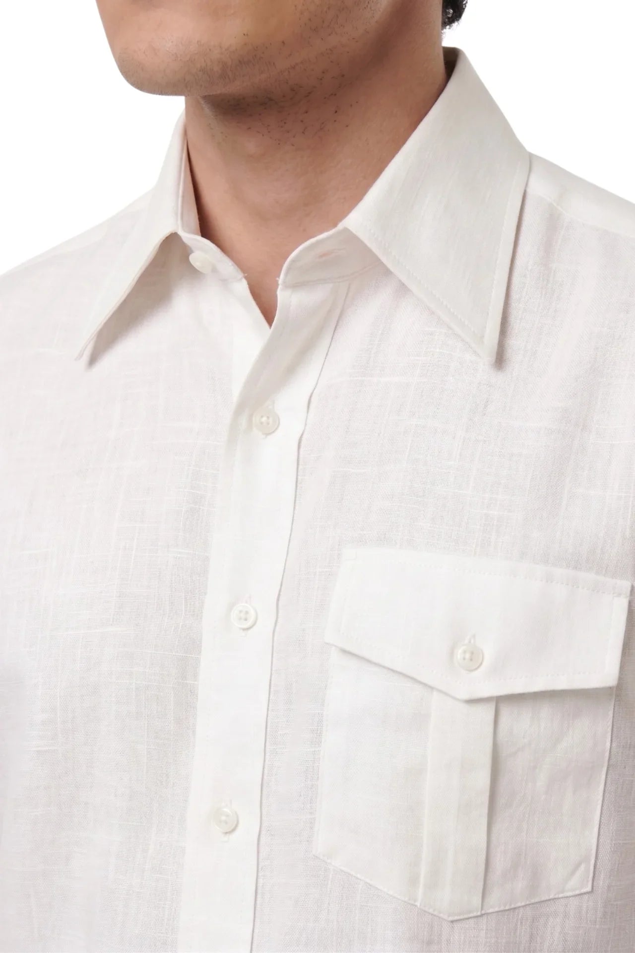 Tramonto Irish Linen-WHT