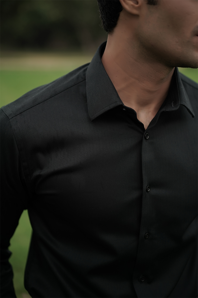 Olesen Formal shirt Black