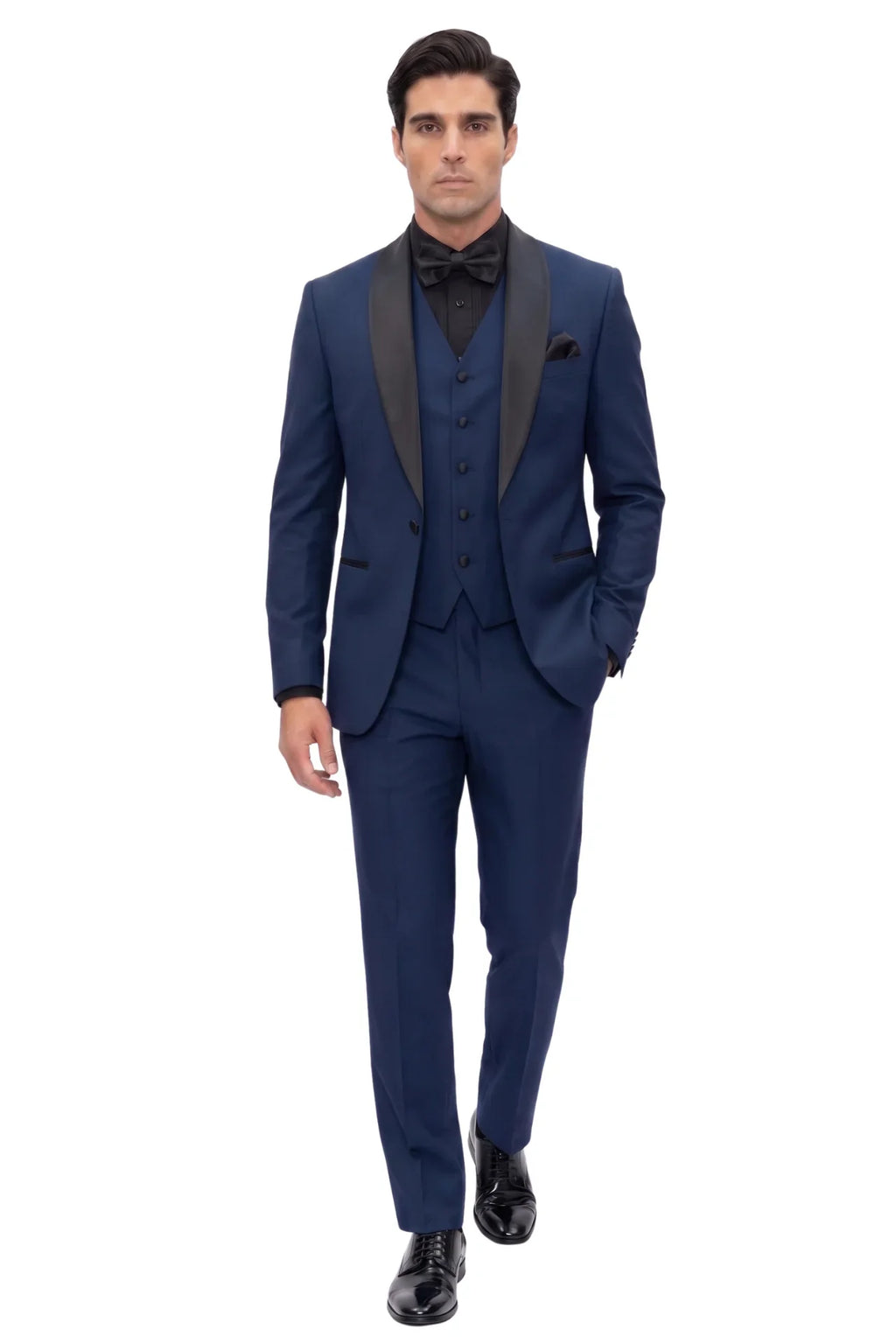 Conall Three Piece Suit-Navy Blue