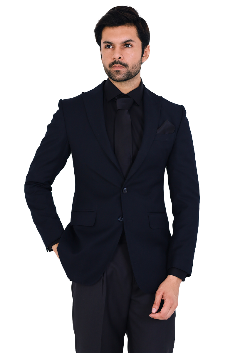 Warren Blazer-Mid Blue