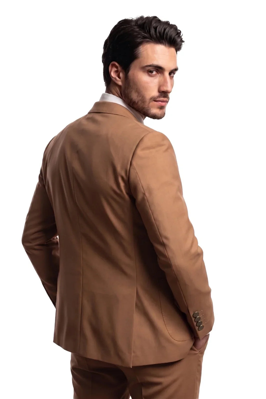 Mangnaro Two Piece Suit-BRN