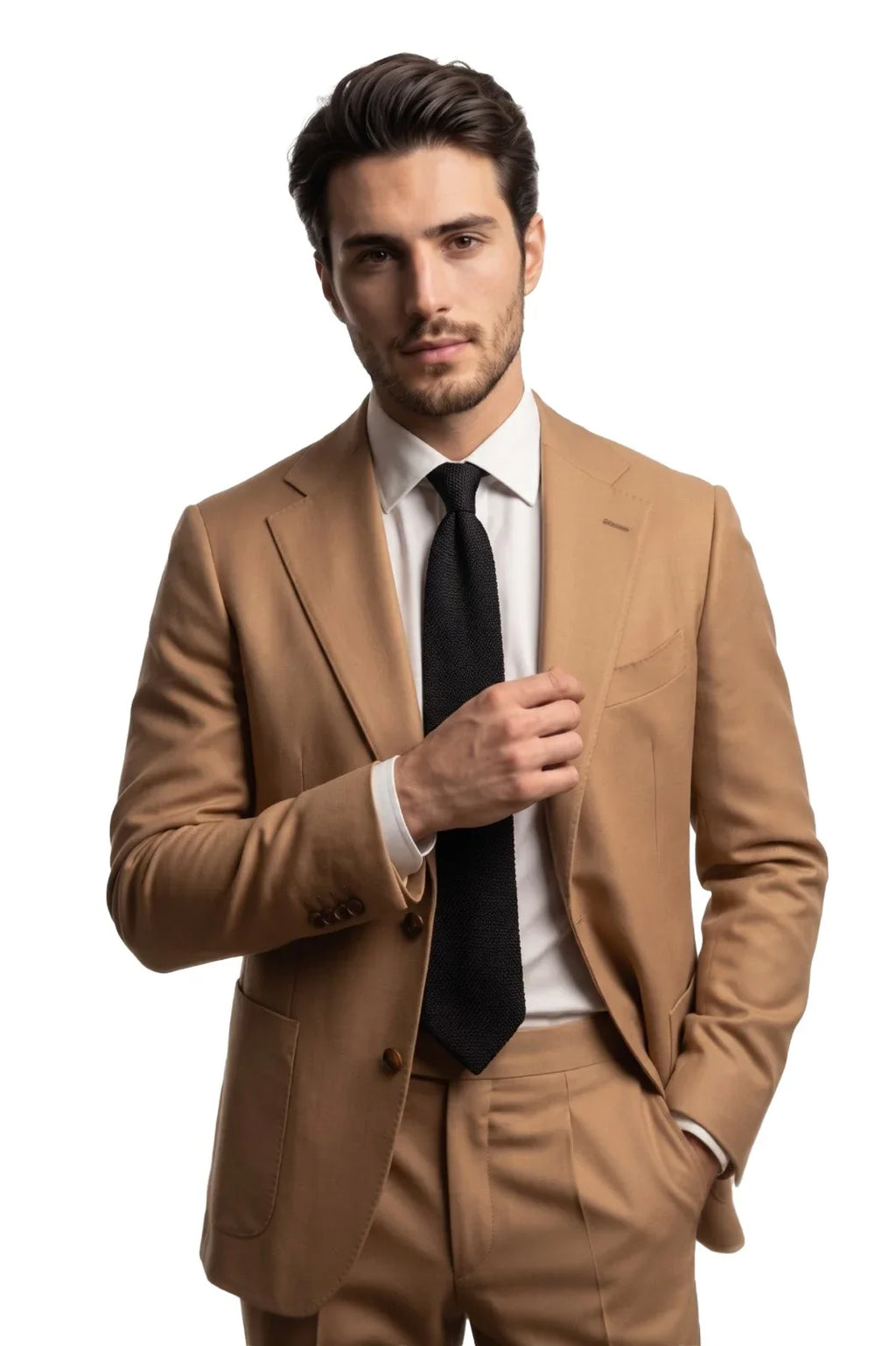 Mangnaro Two Piece Suit-BRN