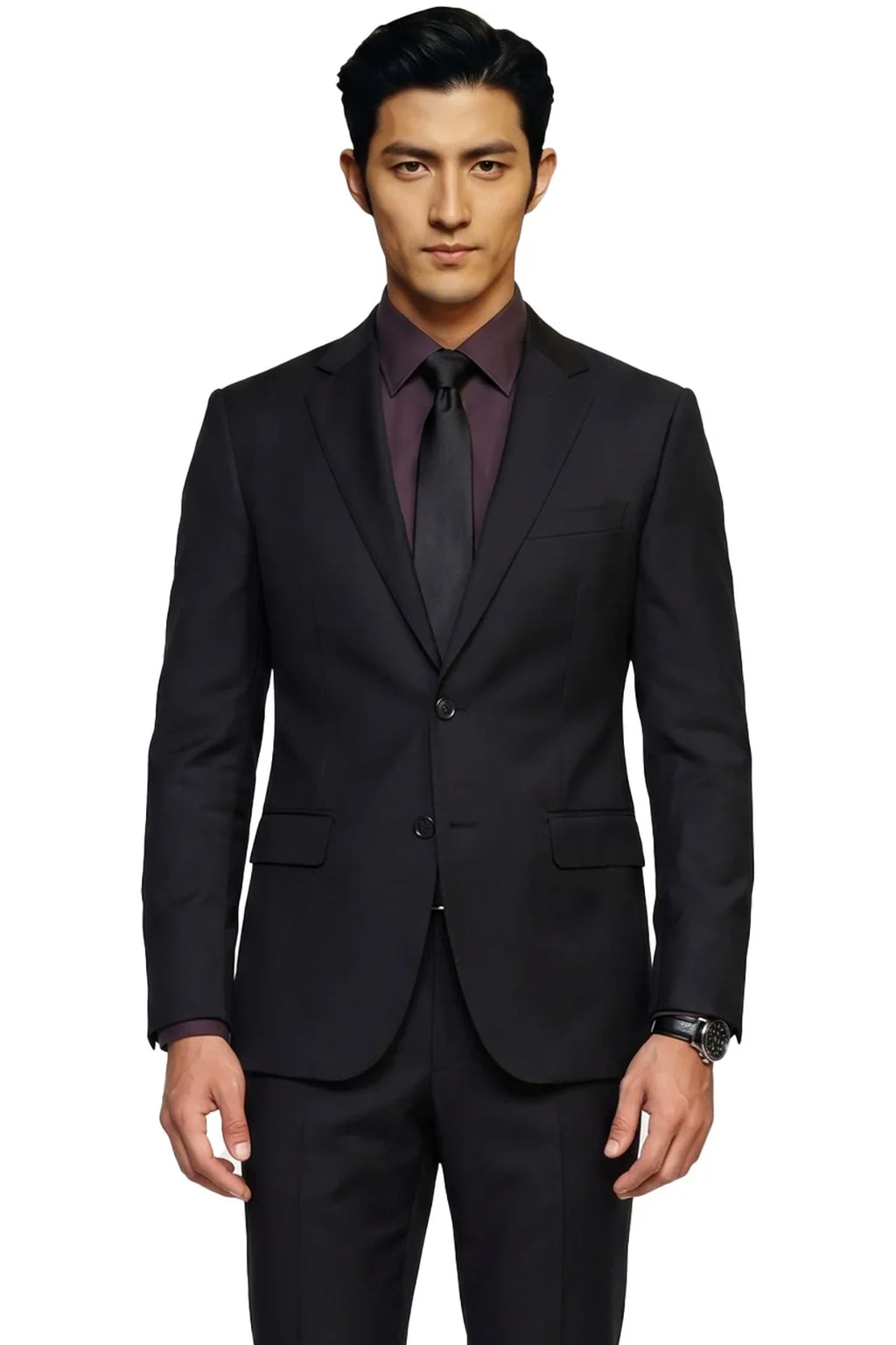 Vincent Two Piece Suit Black