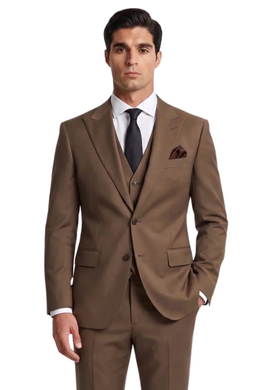 Arcanoe Three Piece Suit-BRN
