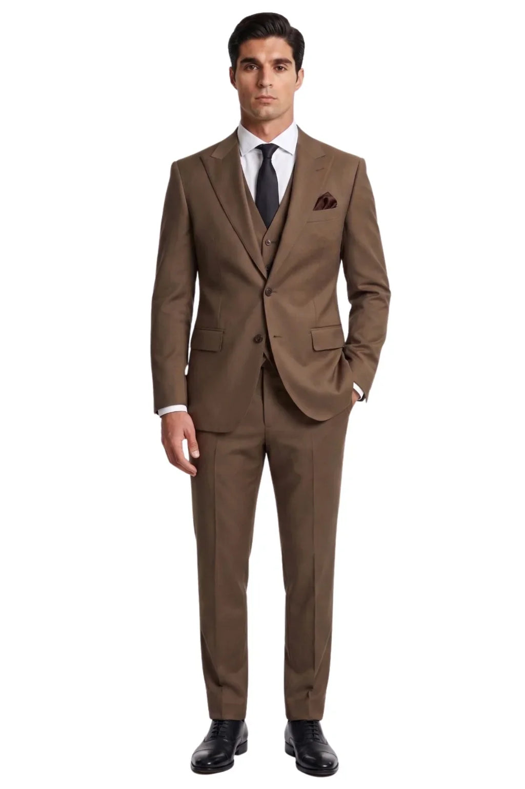 Arcanoe Three Piece Suit-BRN