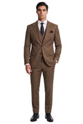 Arcanoe Three Piece Suit-BRN
