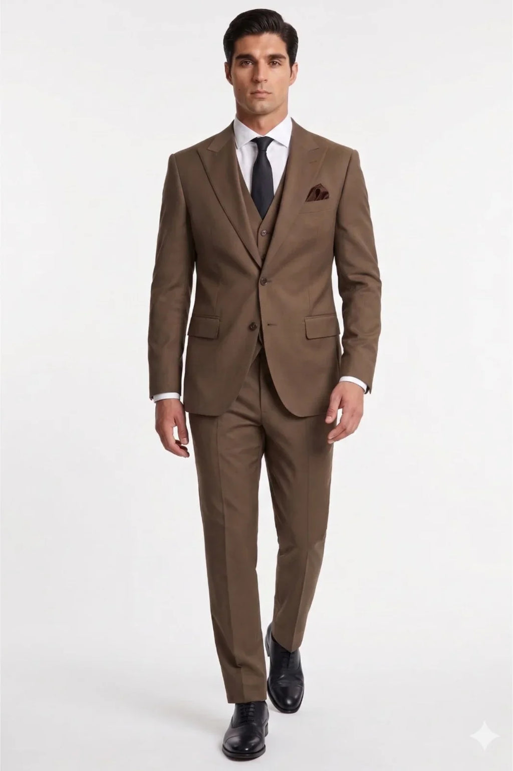 Arcanoe Three Piece Suit-BRN