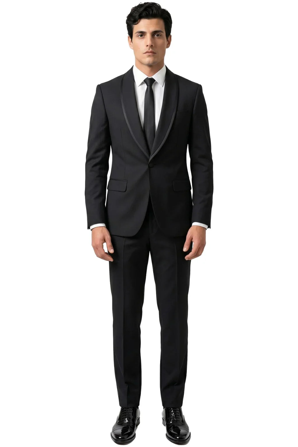 Inizio Two Piece Suit-BLK