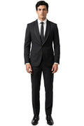 Inizio Two Piece Suit-BLK