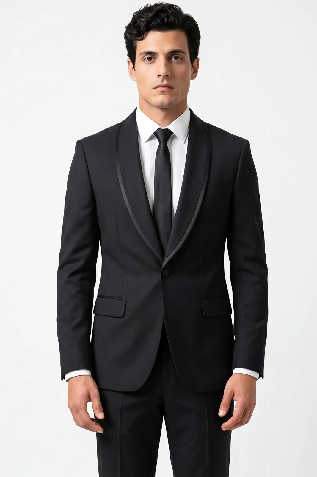 Inizio Two Piece Suit-BLK