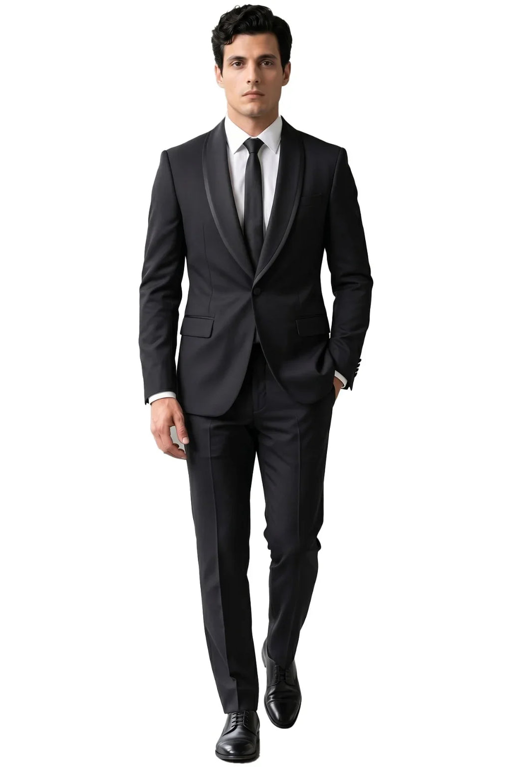 Inizio Two Piece Suit-BLK